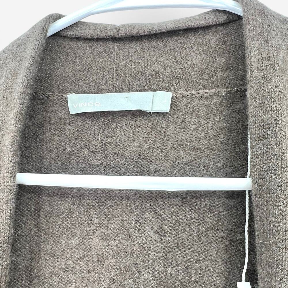 VINCE. L 100% Cashmere Cardigan Knit Sweater Open Front Luxury Designer Women's - Picture 3 of 5